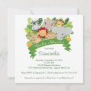 Search for animals square invitations Boy