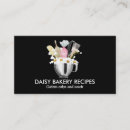 Search for black cake business cards Patisserie