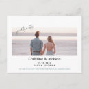 Search for beach wedding save the date postcards Simple