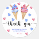 Search for ice cream thank you stickers Boy or girl
