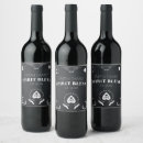 Search for halloween wine labels Black and white