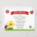 Search for ladybug baby shower invitations Flowers