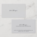 Search for script font business cards Simple