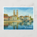 Search for vintage swiss postcards Lake