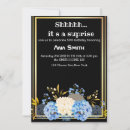 Search for surprise for her birthday invitations Gold