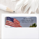 Search for old glory return address labels Red white and blue