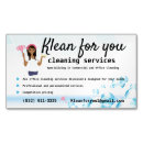 Search for cleaning service business card magnets Cute