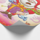 Search for creepy santa wrapping paper Xmas