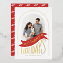 Search for happy holidays invitations Red