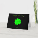 Search for patrick day cards Four leaf clover