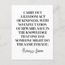 Search for generosity postcards Kindness