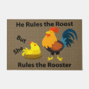 Search for rooster doormats Funny
