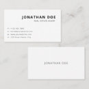 Search for real estate business cards Property agent