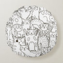 Search for black and white cat cushions Animal