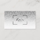 Search for silver business cards Hairdresser