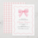 Search for pink gingham baby shower invitations Preppy