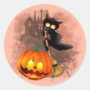 Search for pumpkin character stickers Cat