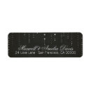 Search for black and silver return address labels Stylish