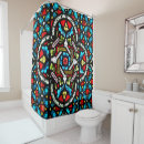 Search for stained glass shower curtains Vintage