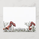 Search for red mushrooms postcards Green