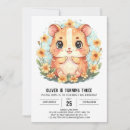 Search for hamster birthday invitations Watercolor