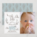 Search for cowboy 1st birthday invitations Retro