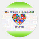 Search for world peace stickers Flag