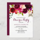 Search for divorce party invitations Red