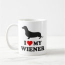 Search for i love my wiener mugs Dog