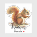 Search for white squirrel stickers Red