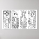 Search for beautiful winter posters Mucha