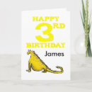 Search for dinosaur 3rd birthday cards Cartoon