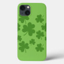 Search for green lucky clover pattern iphone cases St patricks day