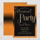 Search for orange retirement party invitations Celebration