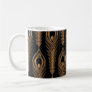 Search for peacock feathers mugs Vintage