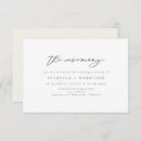 Search for ceremony invitations Elegant script