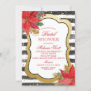 Search for holiday bridal shower invitations Poinsettia