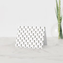 Search for cats note cards Black