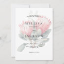Search for protea wedding invitations Watercolor