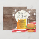 Search for burgers and beer invitations Barbecue
