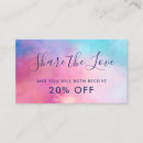 Search for share the love referral cards Makeup artist