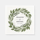 Search for wedding napkins Greenery