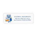 Search for hanukkah return address labels Menorah