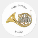 Search for brass instrument stickers French horn