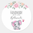 Search for flower elephant stickers Cute animal