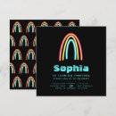Search for 80s rainbow invitations Neon