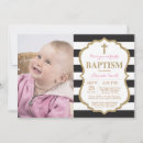 Search for black and white christening invitations Christian