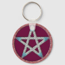 Search for pentagram key rings Witch