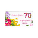 Search for floral birthday return address labels Modern