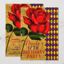 Search for beauty and the beast birthday invitations Fairytale